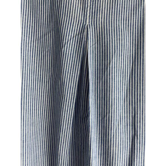 DKNY Donna Karan Blue White Striped Almost Sleeveless Size L Women's Top - Picture 4 of 10